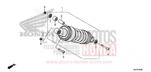 AMMORTIZZATORE POSTERIORE CBR650FAJ di 2018